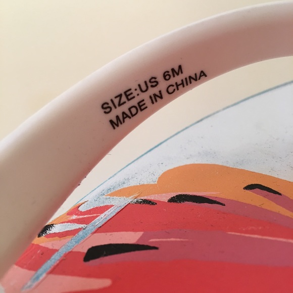 ❤️ SOLD Kate Spade Flamingo Flip Flops Sz 6 - Picture 11 of 15